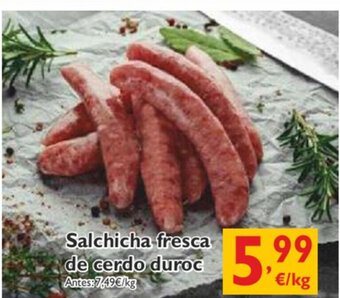 Cash Ecofamilia Salchicha fresca de cerdo duroc oferta