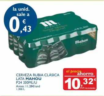 Cash Ecofamilia Mahou Cerveza Rubia Clásica Lata 330ml oferta