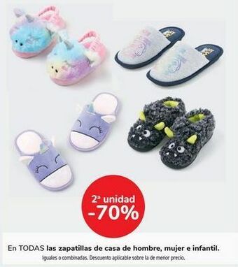 Carrefour En todas las zapatillas de casa de hombre, mujer e infantil oferta