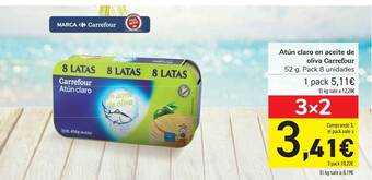 Carrefour Atún Claro En Aceite De Oliva Carrefour oferta