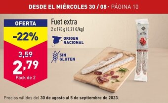 ALDI Fuet extra oferta
