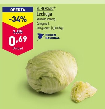 ALDI EL MERCADOⓇ Lechuga oferta