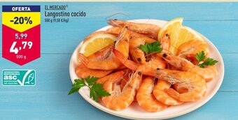 ALDI EL MERCADOⓇ Langostino cocido 500 g oferta