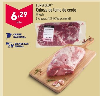 ALDI EL MERCADOⓇ Cabeza de lomo de cerdo Al vacío. oferta