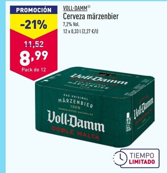 ALDI VOLL-DAMMⓇ Cerveza märzenbier oferta