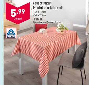 ALDI HOME CREATIONⓇ Mantel con fotoprint oferta