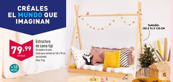 ALDI Estructura de cama tipi oferta