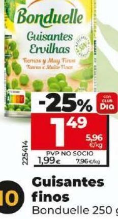 Dia Guisantes bonduelle oferta