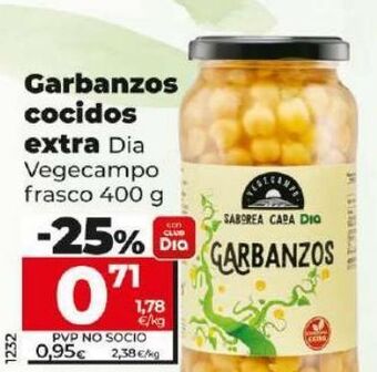 Dia Garbanzos cocidos oferta