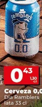 Dia Cerveza sin alcohol oferta