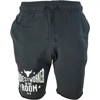 Decathlon Pantalones cortos under armour project rock, negro, hombres oferta