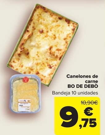 Carrefour Canelones de carne BO DE DEBÒ oferta