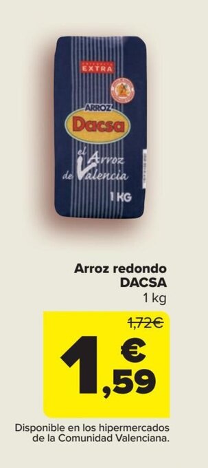 Carrefour Arroz redondo DACSA oferta