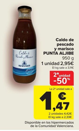 Carrefour Caldo de pescado y marisco PUNTA ALJIBE oferta