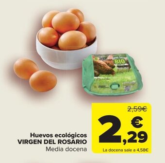 Carrefour Huevos ecológicos VIRGEN DEL ROSARIO oferta