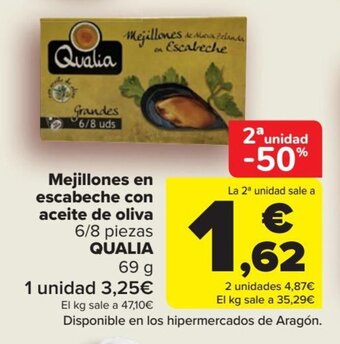 Carrefour Mejillones en escabeche con aceite de oliva oferta
