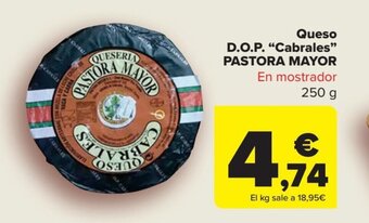 Carrefour Queso D.O.P. "Cabrales" PASTORA MAYOR oferta