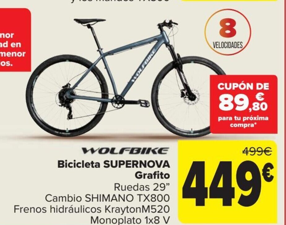 Bicicleta wolfbike 29 discount carrefour