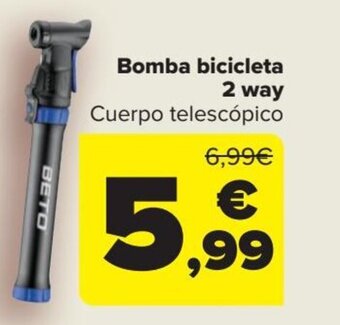 Carrefour Bomba bicicleta 2 way oferta