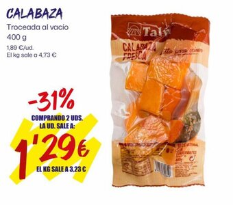 AhorraMas CALABAZA oferta