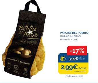 Cash Ecofamilia PATATAS DEL PUEBLO oferta