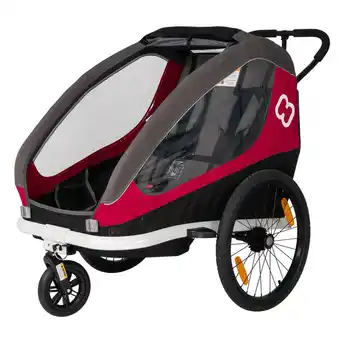 Decathlon Remolque bicicleta / cochecito hamax ixplorer niños negro rojo oferta