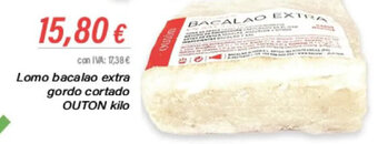 Cash Ifa Lomo bacalao extra gordo cortado OUTON Kilo oferta