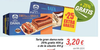 Cash Ifa Tarta gran dama nata 25% gratis 405 g o de la abuela 414 g oferta