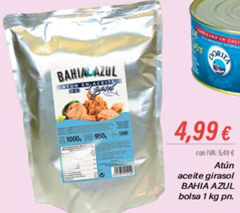 Cash Ifa Atún aceite girasol BAHIA AZUL bolsa 1 kg pn. oferta