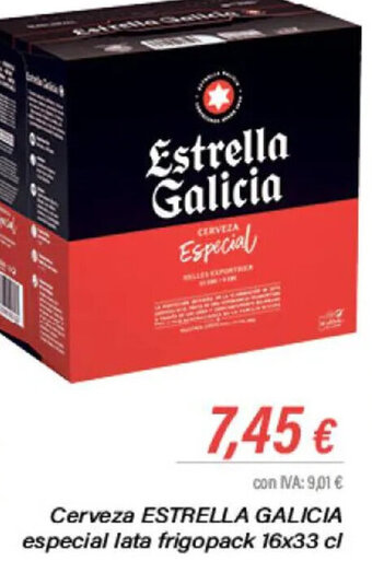Cash Ifa Cerveza ESTRELLA GALICIA especial lata frigopack 16x33 cl oferta