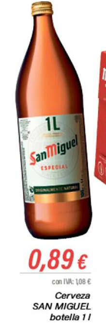 Cash Ifa Cerveza SAN MIGUEL botella 1L oferta