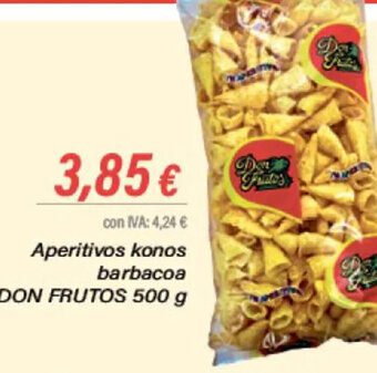 Cash Ifa Aperitivos konos barbacoa DON FRUTOS 500 g oferta