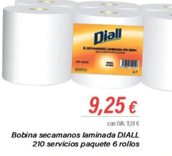 Cash Ifa Bobina secamanos laminada DIALL 210 servicios paquete 6 rollos oferta