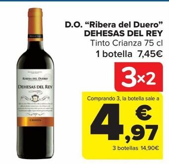 Carrefour Vino tintod.o. ribera del duero dehesa del rey oferta