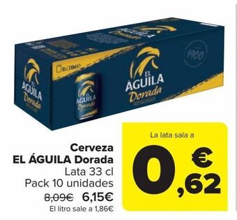 Carrefour Cerveza el aguila dorada oferta