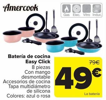 Carrefour Batería de cocina easy click amercook oferta