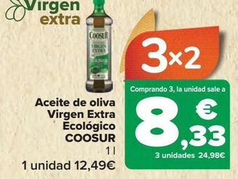 Carrefour En aceite de oliva virgen extra ecológico coosur oferta