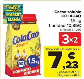 Carrefour Cacao soluble colacao oferta