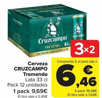 Carrefour Cerveza cruzcampo tremenda oferta