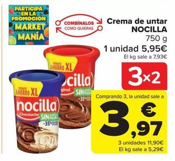 Carrefour Crema de untar nocilla oferta
