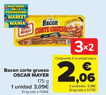 Carrefour Bacon corte grueso oscar mayer oferta