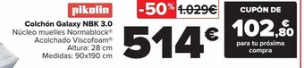 Carrefour Colchones galaxy nbk 3.0 pikolin oferta