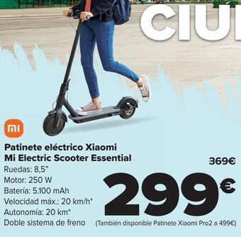 Carrefour Patinete eléctrico xiaomi mi electric scooter essential oferta