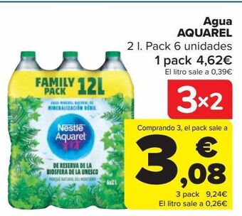 Carrefour Agua aquarel oferta