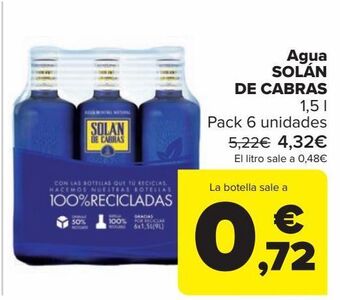 Carrefour Agua solán de cabras oferta