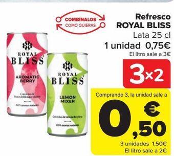 Carrefour Refresco royal bliss oferta