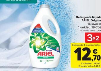Carrefour Detergente líquido ariel original oferta