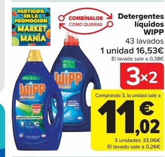 Carrefour Detergente líquido wipp express oferta