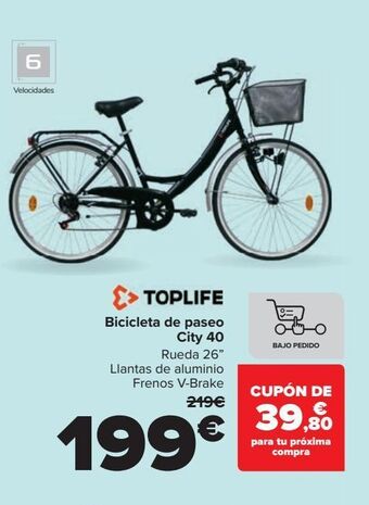 Bicicleta city online 40