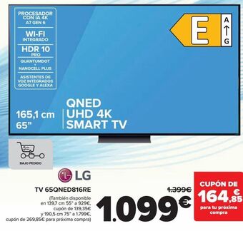 Carrefour Smart tv led 65'' lg oferta